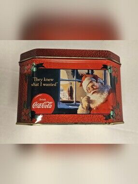 [Coca Cola] Santa Collectible Christmas Tin - 1996